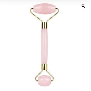 Brightening & Depuffing Premium Facial Massager / Rose Quartz Roller